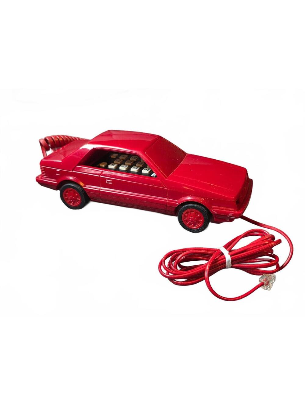 Vintage 1980s Unisonic Plymouth Sundance Car Phone Novelty Red Landline In Box